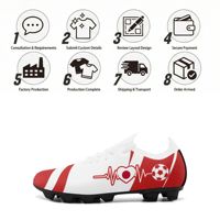 Chaussures de football en gros pour équipes OEM ODM Impression à la demande Logo personnalisé Nom personnalisé Crampons d'entraînement SC02-26025043-9