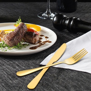 Cutlery <b>Set</b> Eco-Friendly Design Stainless Steel Luxury European Cutlery <b>Set</b> Fast Delivery Restaurant Hotel Wedding Gold Cutlery - Product Image 5