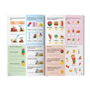 Reliure parfaite livres de poche école secondaire primaire livres cahier d'exercices personnalisé impression de manuels