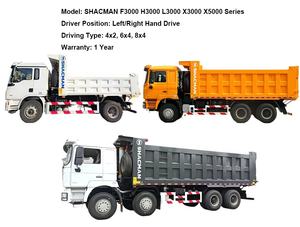 Camion à benne basculante Shacman à conduite à gauche X3000, cabine plate blanche, 385 CV, boîte de vitesses manuelle à 10 rapports, <span class=keywords><strong>Euro</strong></span> <span class=keywords><strong>2</strong></span>, vente chaude - Product Image 3