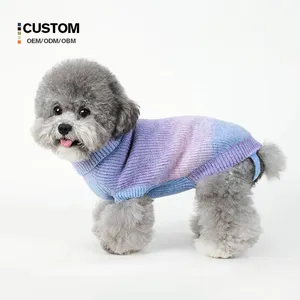 Jumper hewan peliharaan kualitas tinggi baju hewan piaraan anak anjing mantel musim dingin hangat Pullover Jumper anjing Sweater pakaian anjing