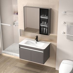 Tocador de <span class=keywords><strong>baño</strong></span> flotante de 24 pulgadas, tocador moderno con espejo de <span class=keywords><strong>baño</strong></span> con lavabo - Product Image 6