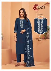 Costume Salwar 3 pièces en coton viscose d'approvisionnement direct d'usine pour mariage et festival d'Inde - Product Image 5