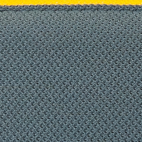 Tissu de bordure de matelas à motif quadrillé gris et jaune
