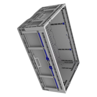 QS EUO logistique caisse en plastique de Style solide 600*400*230mm boîte de rangement pliable épaissie recyclable et empilable