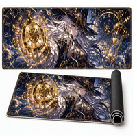 Tapis de bureau gaming grand format couleur personnalisée, tapis de souris étendu, base en caoutchouc de 2 mm d'épaisseur, écologique, pour setup de bureau minimaliste, en stock