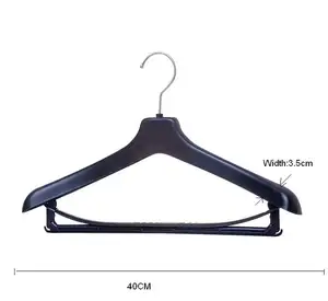 Luxe Fabrikant Kledingstuk Kleerhanger Groothandel Pak Hanger Brede Schouder Met Broek Bar Non Slip Jeans Hanger