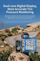 Heavy Duty Cordless Electric Portable 7.4v Tire Inflator Air Compressor Digital Pressure Gauge Emergency Tire Pressure Monitor