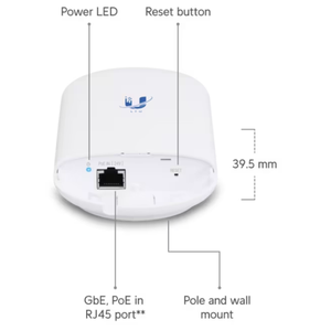 Puente Inalámbrico LTU-Lite de Doble Banda 5GHz PtMP LTU con WEP y QoS, Transmisión de Alta Velocidad - Product Image 3