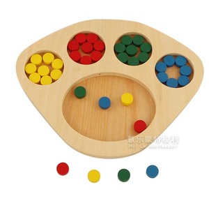 SE070 Sensorial Kids Đồ Chơi Giáo Dục Bằng Gỗ Sắp Xếp Khay Vật Liệu Montessori - Product Image 2