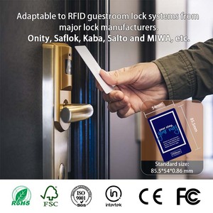 Pvc Pet RFID <span class=keywords><strong>NFC</strong></span> mini không thấm nước 1K Chip thẻ từ cho khách sạn thẻ chìa khóa cửa kiểm soát truy cập tương thích - Product Image 5
