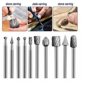 Bán buôn 10 cái tốc độ cao thép Burr tập tin điện <span class=keywords><strong>rasp</strong></span> 1/8 inch công cụ chế biến gỗ khoan bit - Product Image 6