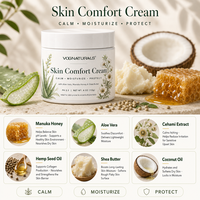 Crème Apaisante Peau Sèche et Irritée Marque Blanche – Baume Hydratant au Miel de Manuka Sans Parfum pour Peaux à Déchirures – Répare les Irritations – OEM