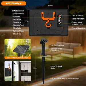 <span class=keywords><strong>Bande</strong></span> <span class=keywords><strong>LED</strong></span> solaire extérieure étanche pour Cob avec batterie 24V IP67, <span class=keywords><strong>bande</strong></span> <span class=keywords><strong>LED</strong></span> solaire extérieure découpable, étanche - Product Image 3