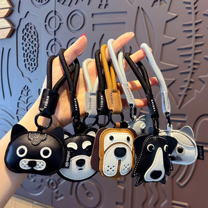<span class=keywords><strong>Porte</strong></span>-clés HECION en cuir PU Shiba Inu, adorable breloque chien <span class=keywords><strong>Husky</strong></span>, accessoire de sac, <span class=keywords><strong>porte</strong></span>-clés de voiture, pendentif de sac à dos, cadeau pour couple - Product Image 3