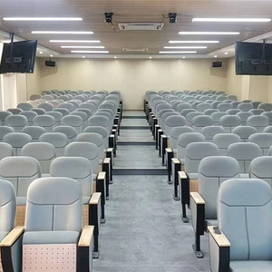 Sillas de Auditorio con Marco Metálico de Diseño Moderno y Tablero Plegable para Teatro, Cine y Escuela, Venta al Por Mayor - Product Image 1