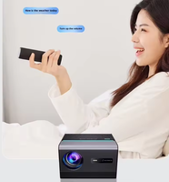 Projecteur LED YDH H50 Android 12, 3000 lumens ANSI, 4K HDR, connectivité Wi-Fi, moteur optique scellé, résolution native 1080p, cinéma maison