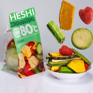 Snack Croccanti Assortiti di Frutta e Verdura: Okra Salata, Durian e Fragola Liofilizzati per Ufficio e Tempo Libero - Product Image 3