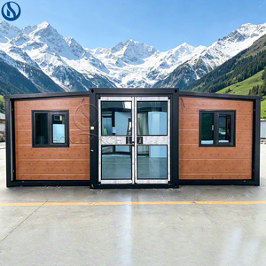 Villa conteneur moderne de luxe 20/40 pieds, 2 chambres, isolée, avec salle de bain complète et douche, étanche, <span class=keywords><strong>livraison</strong></span> mondiale porte-<span class=keywords><strong>à</strong></span>-porte - Product Image 1