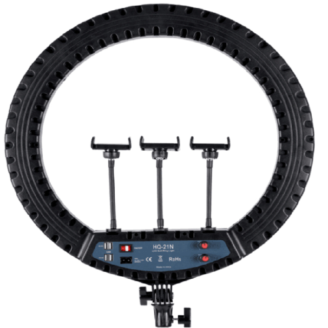HQ-21N Big Size LED Ring Light Phone Holders 21 inch Ring Light with Folding Tripod Stand