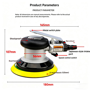 <span class=keywords><strong>Polisseuse</strong></span> pneumatique PLM de 5 pouces, <span class=keywords><strong>ponceuse</strong></span> <span class=keywords><strong>excentrique</strong></span> pneumatique pour peinture automobile, ponceuses pneumatiques pour utilisation automobile - Product Image 4