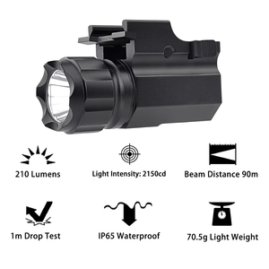 Nhỏ gọn chiến thuật dẫn đèn Pin IP65 không thấm nước hàng không lớp hợp kim nhôm nhẹ xách tay - Product Image 4