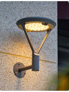 Lampes LED en aluminium à énergie solaire-Appliques murales d'ambiance extérieures de la série Qianliyan pour terrasses, cours et jardins - Product Image 4