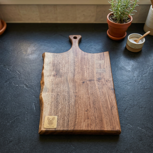 Tabla de cortar de madera natural para cocina, para picar, rebanar, cortar en cubos y servir, con superficie duradera para el hogar y catering. - Product Image 6