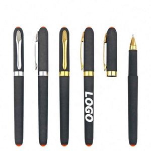 ปากกาโรลเลอร์บอลคลาสสิกแบบปรับแต่งได้พร้อมขอบสีทอง - อุปกรณ์เขียนที่หรูหราสำหรับของขวัญส่งเสริมการขาย - Product Image 1