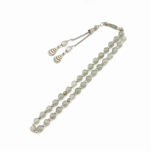 Cuentas <span class=keywords><strong>de</strong></span> Oración Islámicas, <span class=keywords><strong>Piedra</strong></span>, 8mm, 33 Piezas, Musulmanas, Brazalete Tabiha, Misbaha, Imam, Kerbai, Subha, Syrup, Peregrinación, Tasbih, Rosario - Product Image 2