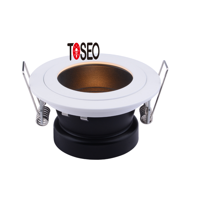 Round Anti Glare Downlights Mr16 Housing Pure Aluminium 50000 Life Span