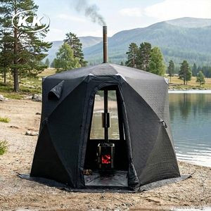 <span class=keywords><strong>Tente</strong></span> de sauna portable d'extérieur étanche en Oxford 600D à <span class=keywords><strong>3</strong></span> couches pour 6 à 8 personnes, modèle OEM Kawagebo Kamp (KK) - Product Image 3