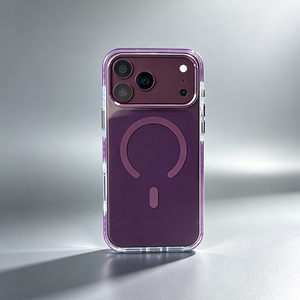 Coque magnétique B541 Colors pour iPhone 18 17 Pro Max, chargement magnétique puissant, antichoc, protection arrière souple en gel - Product Image 2