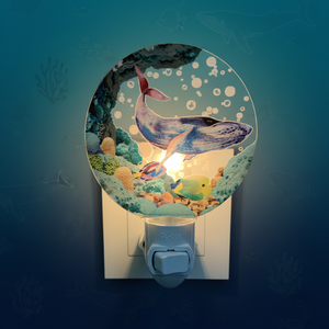 Lampe <span class=keywords><strong>de</strong></span> <span class=keywords><strong>nuit</strong></span> acrylique à thème océanique GL-JY, lumière froide blanche incandescente avec interrupteur marche/arrêt pour chambre à coucher, salle <span class=keywords><strong>de</strong></span> bain, couloir, décoration <span class=keywords><strong>de</strong></span> la maison - Product Image 3