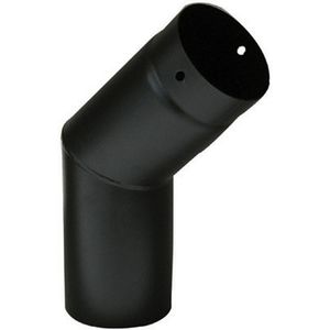 45 Courbe en fonte émaillée pour poêles à bois et à granulés d'extérieur de 150 mm, chauffage autonome pour la maison - Product Image 1