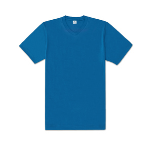 เสื้อยืด Blueman ผ้า TC สำหรับทุกเพศ, เสื้อยืดทีซีแขนสั้น/คอวีทนทานต่อการยับและดูแลรักษาง่าย BM002เครื่องแต่งกายระดับพรีเมียม - Product Image 6