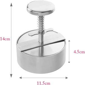 <b>Kitchen</b> <b>Gadget</b> Hamburger Patty Maker Stainless Steel Hamburger Patty Maker Cooking Mould - Product Image 2