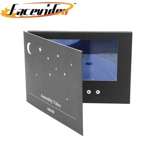 Customized Logo Item <strong>Style</strong> Promotion Gift Souvenir Occasion <strong>Greeting</strong> <strong>Cards</strong> Promo Brochure 7inch <strong>Video</strong> Book Paper Wedding <strong>Card</strong> - Product Image 4