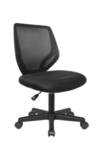 Kabel hiện đại màu đen lưới xoay Ghế văn phòng thấp trở lại armless điều hành xoay ghế với điều chỉnh de văn phòng Chaise - Product Image 3