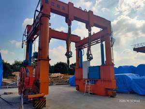 מנוף גשר הידראולי בעל הרמה גבוהה של באו ווי, מסוג מסילה/צמיגים, גובה הרמה 30 מטר, קיבולת 1000 קילוגרם, לטיפול חיצוני ופירוק. - Product Image 2