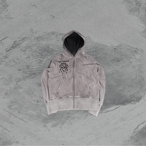 Sweat à capuche personnalisé de luxe, broderie, streetwear, molleton, vintage, surdimensionné, fermeture éclair - Product Image 2