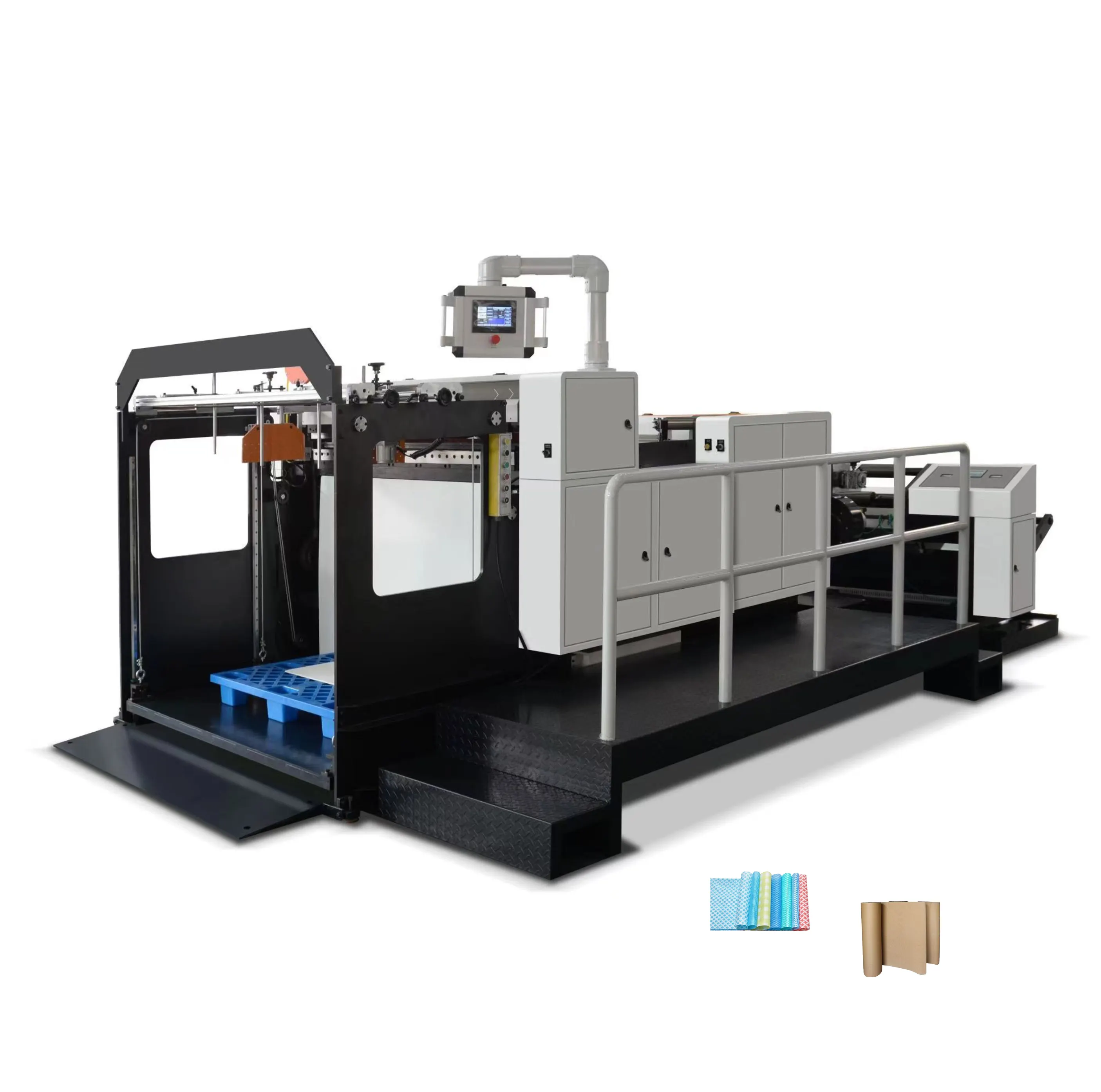 Smart Precise Cutting Printing Paper Double Offset Paper Cutting Machine Jumbo Roll to Two Roll Cutting Machine