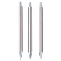 Klik Zilver Rvs Pen Custom Huwelijkscadeau Diy Gepersonaliseerde Logo Epoxyhars Glitter Pennen Rvs Pen