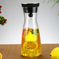 Infuseur à eau en Borosilicate, 1,5 l/53 oz, bouteille, pichet en verre, pour jus de carpe