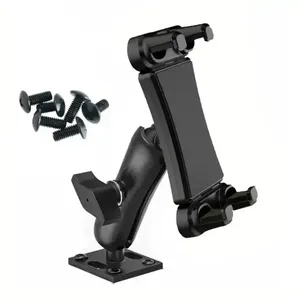 Support de tablette robuste YH3210 pour vélo d'appartement, fixation en acier ABS, support de téléphone à pince, fixation murale industrielle avec base de fixation par vis - Product Image 1