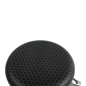 Casserole en acier inoxydable de 14 cm avec revêtement antiadhésif en nid d'abeille et couvercle en verre, compatible induction, pour la nourriture pour bébés - Product Image 6