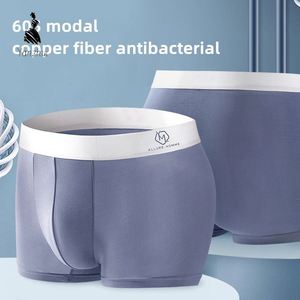 OEM/ODM Comodi Slip <span class=keywords><strong>Boxer</strong></span> in Modal con Ioni di Rame, Intimo Maschile con Zona Intima in Ioni di Rame - Product Image 4
