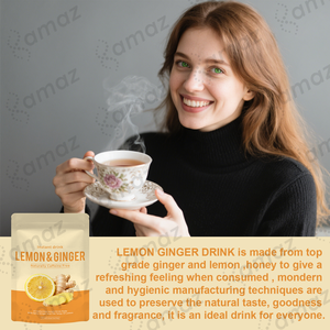 Té <span class=keywords><strong>de</strong></span> Limón, <span class=keywords><strong>Jengibre</strong></span> y Miel <span class=keywords><strong>de</strong></span> Marca Propia, para Disipar el Frío, Calentar el Estómago y Complementar la Sangre Menstrual, Té <span class=keywords><strong>de</strong></span> Limón y <span class=keywords><strong>Jengibre</strong></span> para Mujeres - Product Image 5