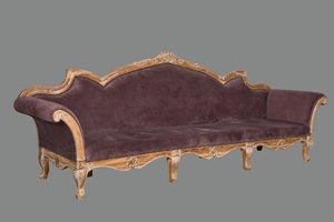 Sofá Cama de Madera Artesanal de Lujo con Elegante Diseño Moderno de Banco Lounge para Sala de Estar, Dormitorio y Suites de Hotel - Product Image 3
