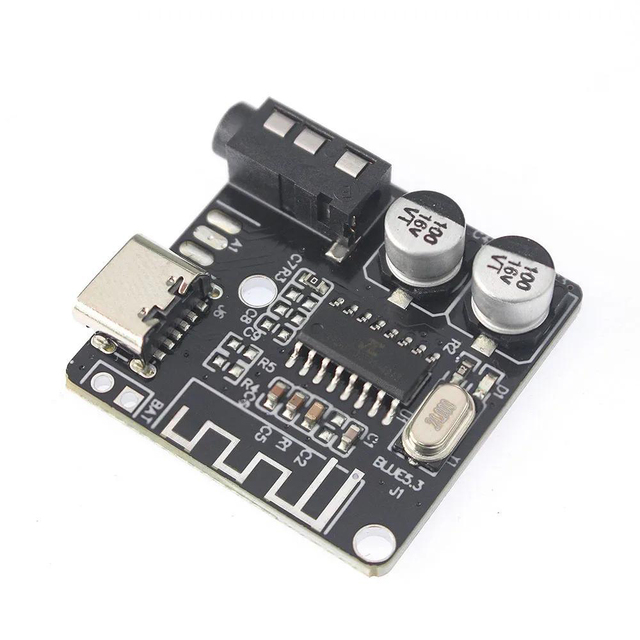 Type-C BT 5.0 Music Module Audio Receiver Board MP3 Decoder Board Car Audio Stereo Amplifier Board for Home DIY Speaker